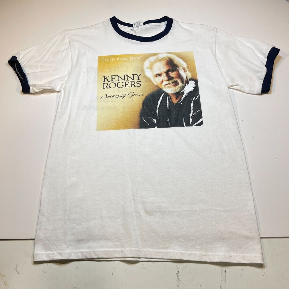 KENNY ROGERS Country Western Amazing Grace 2 Sided Concert T SHIRT Sz Mens M